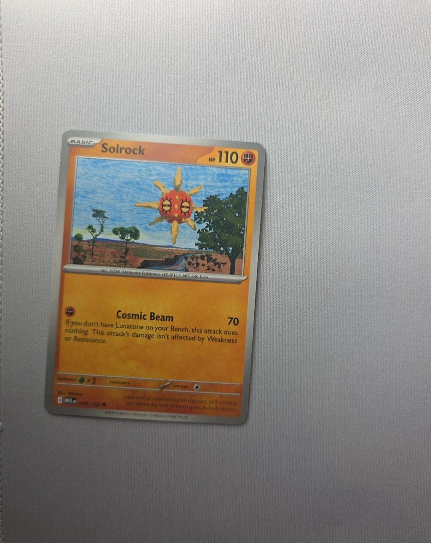 2022 Pokemon TCG Mega Evolution #075 Solrock — front