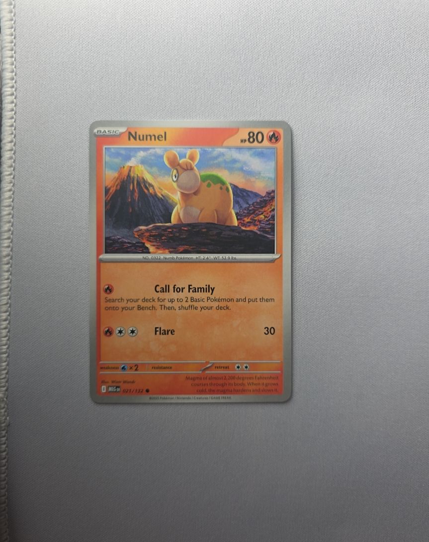 2025 Pokemon Mega Evolutions #021 Numel — front