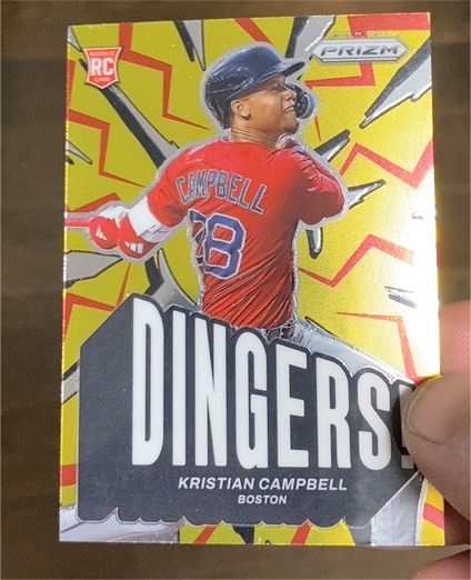 2025 Panini Prizm #9 Kristian Campbell Dingers! — front