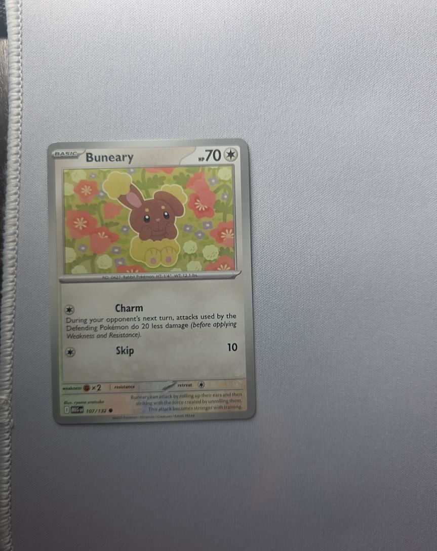 2025 Pokemon Mega Evolution #107 Buneary — front