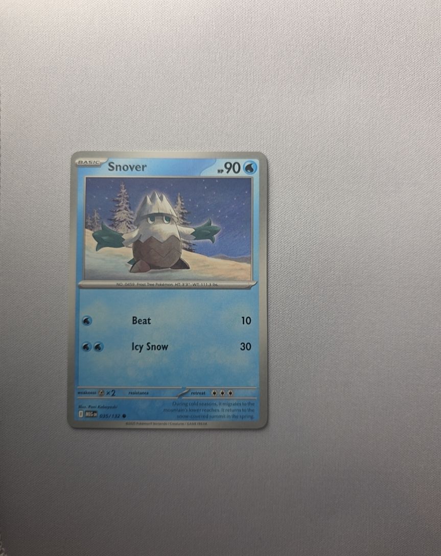 2025 Pokemon Mega Evolution ME01 #035 Snover — front