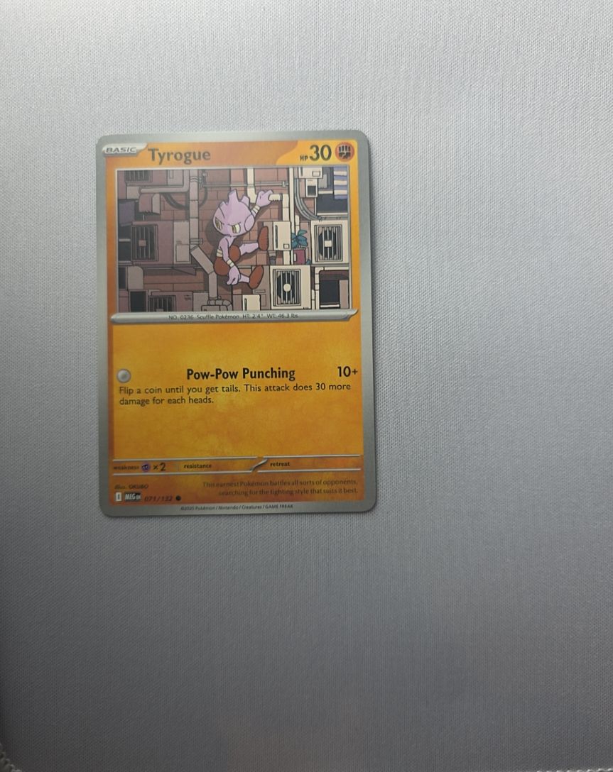 2023 Pokemon Mega Evolutions #071 Tyrogue — front