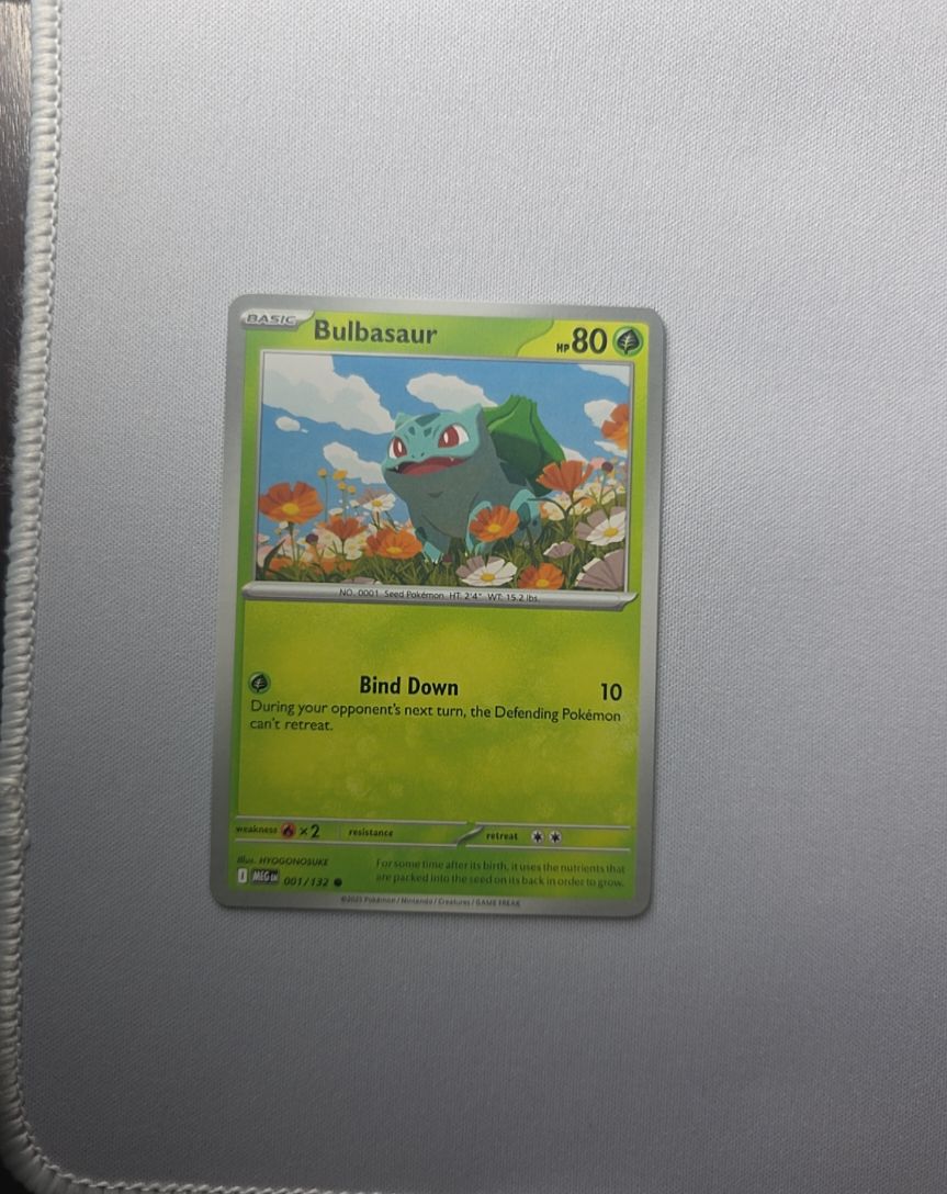 2025 Pokemon Mega Evolution #001 Bulbasaur — front