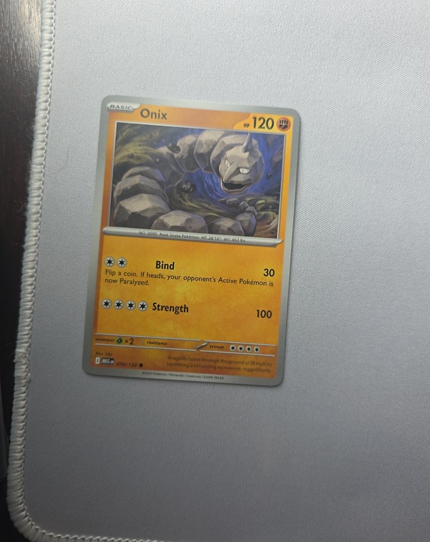 2023 Pokémon TCG Mega Evolution #070 Onix — front
