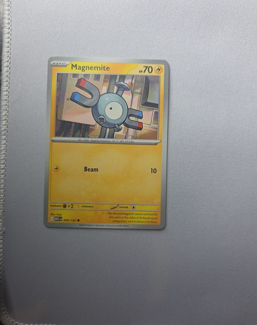 2025 Pokemon Mega Evolutions #045 Magnemite — front