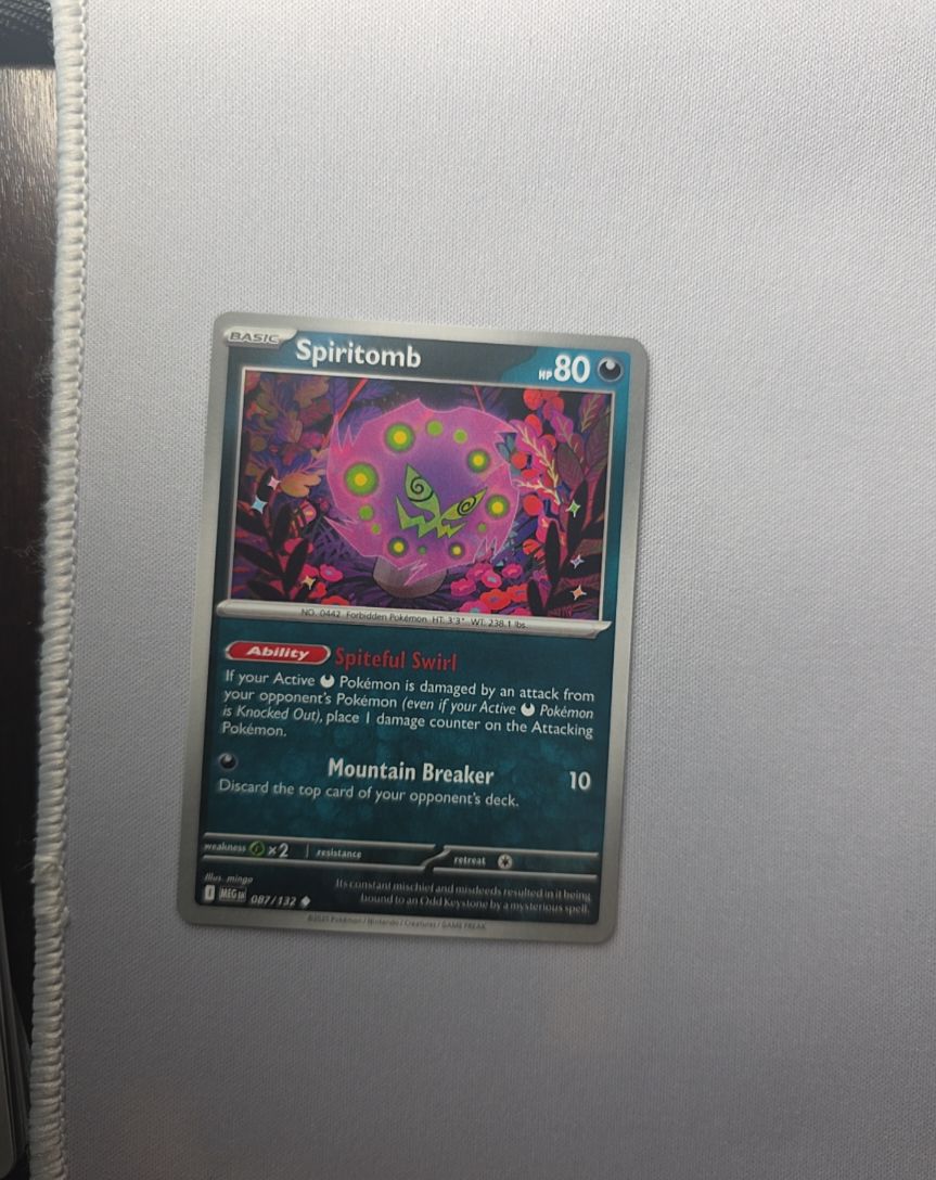 2025 Pokemon Mega Evolution #087 Spiritomb — front