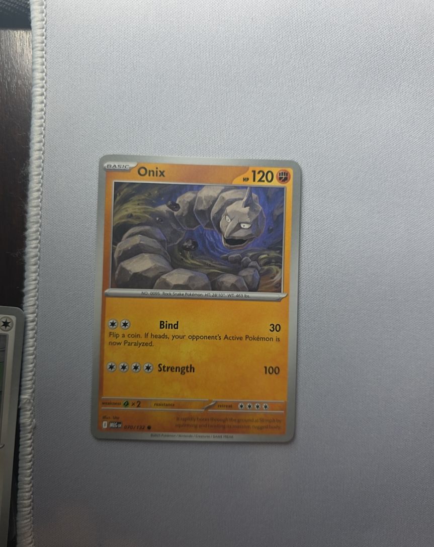 2025 Pokémon Mega Evolution #070 Onix — front