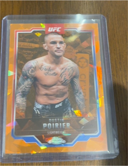 2025 Topps Chrome UFC #7 Dustin Poirier — front