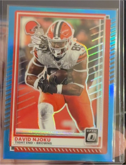 2025 Panini Optic #76 David Njoku — front