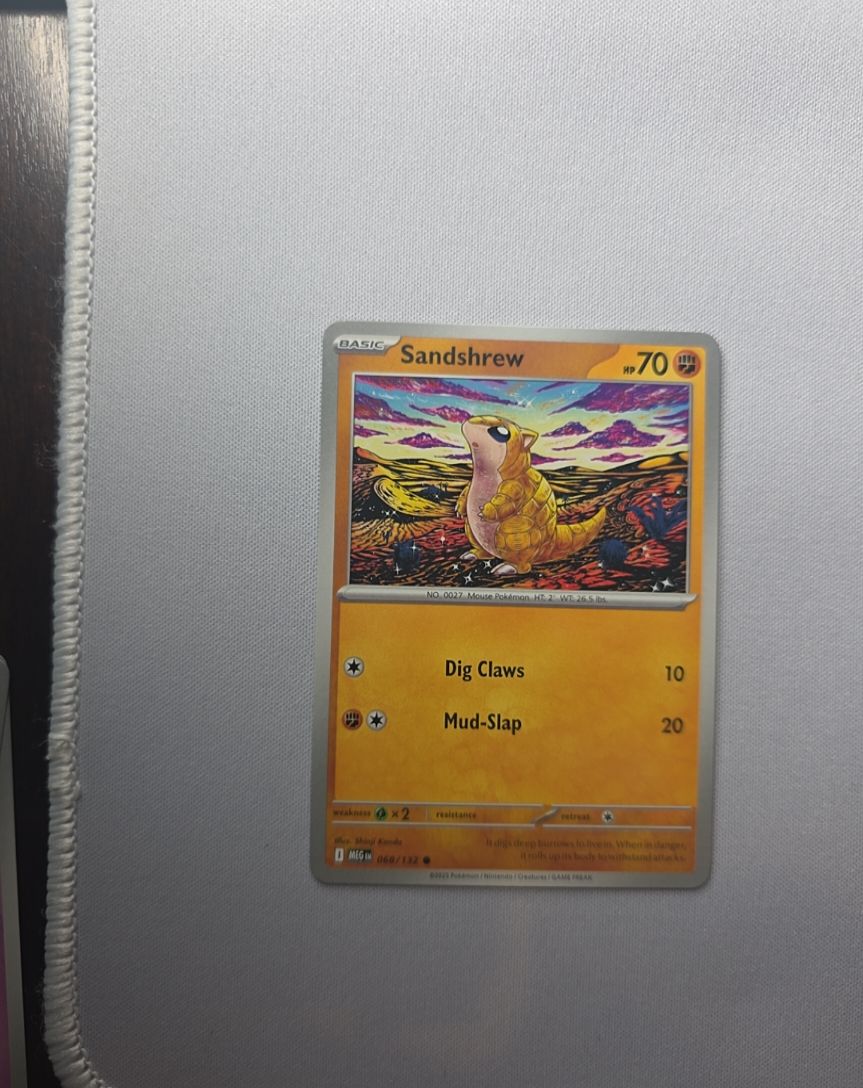 2025 Pokémon Mega Evolution #068 Sandshrew — front