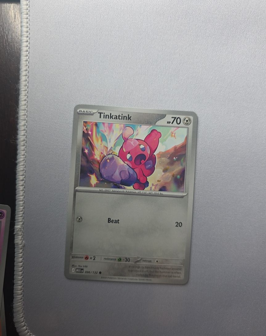 2025 Pokemon Mega Evolution #096 Tinkatink — front