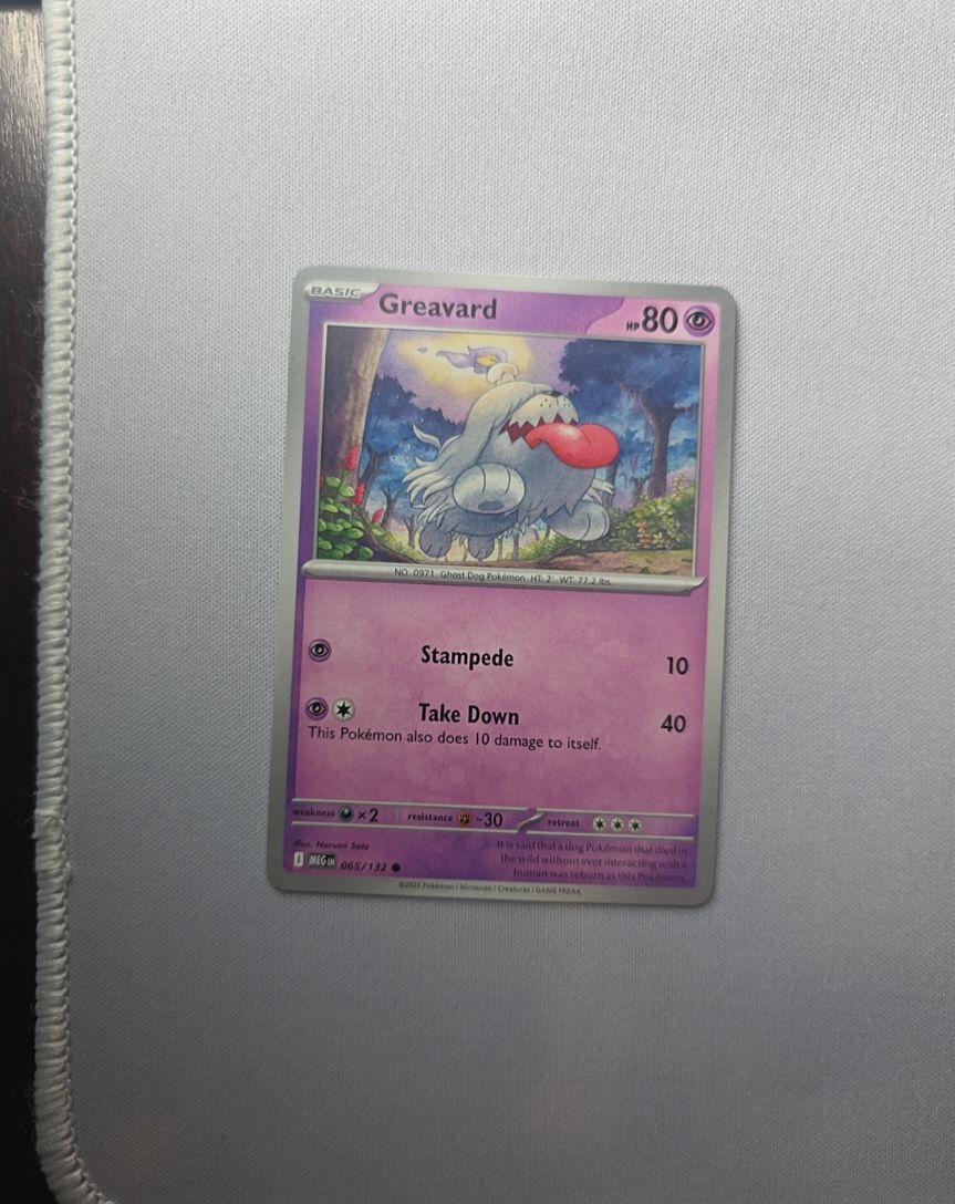 2023 Pokemon Mega Evolution #065 Greavard — front