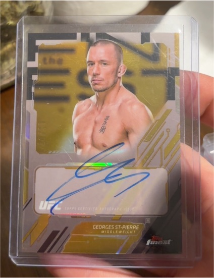 2025 Topps Finest UFC #TFA-GS Georges St-Pierre — front