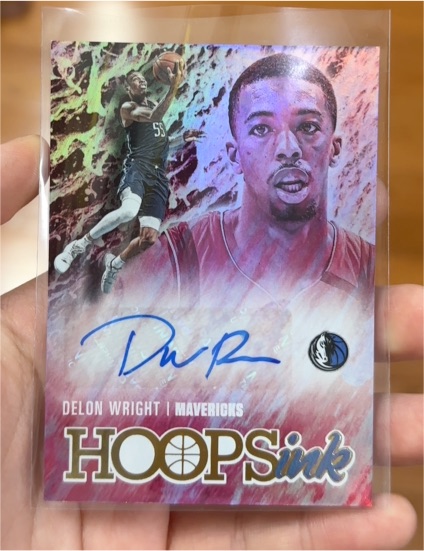 2020-21 Panini NBA Hoops Hoops Ink #HI-DWR Delon Wright — front