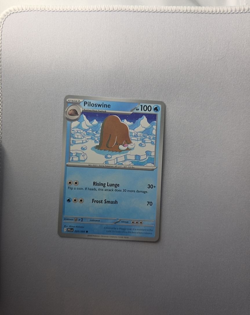 2025 Pokemon Mega Evolution Phantasmal Flames #024 Piloswine — front