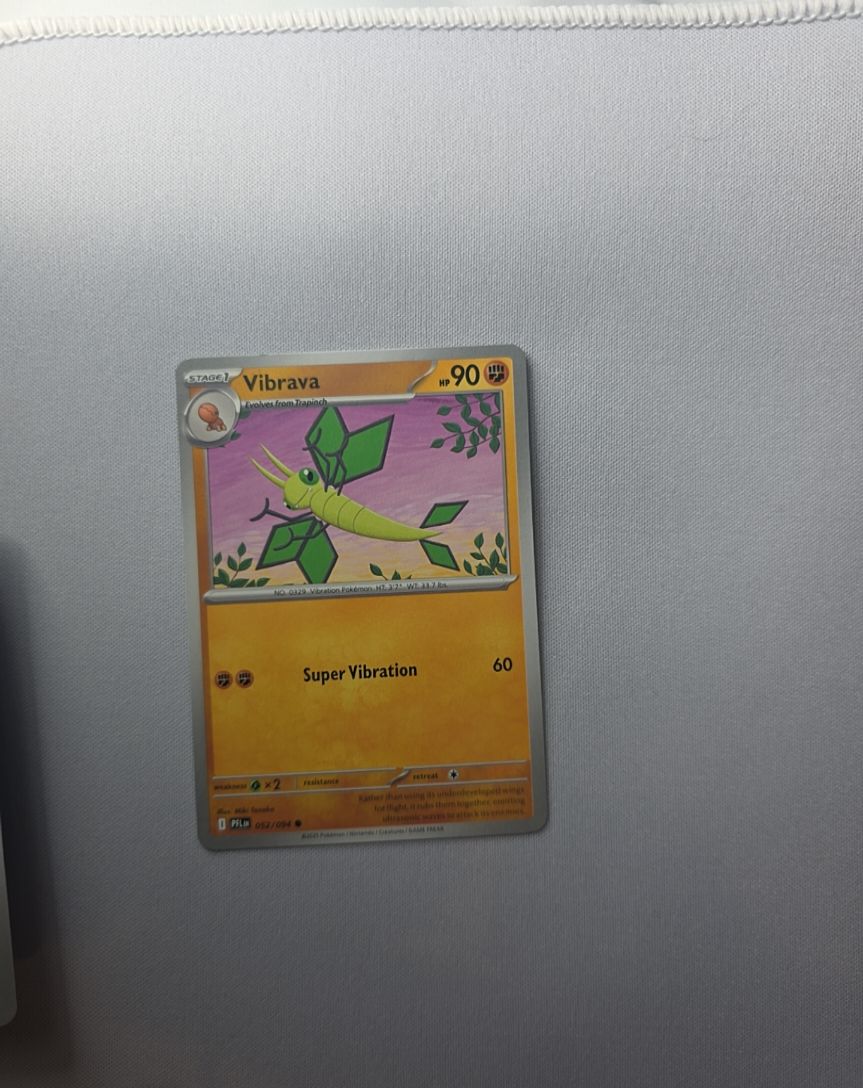2025 Pokemon Phantasmal Flames #052 Vibrava — front