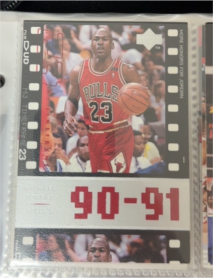 1998 Upper Deck MJ Timeframe #53 Michael Jordan 90-91 More Honors For Jordan — front