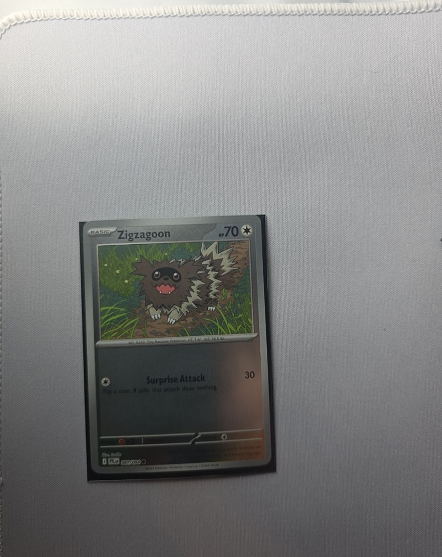2025 Pokemon ME02: Phantasmal Flames #081 Zigzagoon Reverse Holo — front