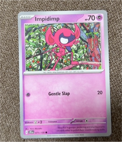 2025 Pokémon SV09: Journey Together #071 Impidimp — front