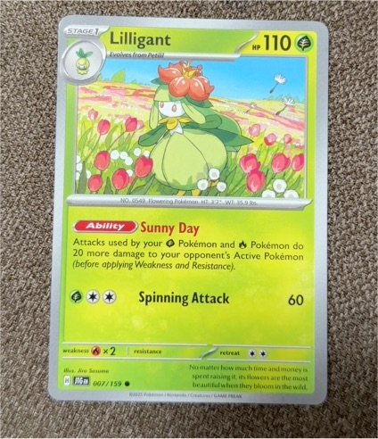 2025 Pokémon Journey Together #007 Lilligant — front