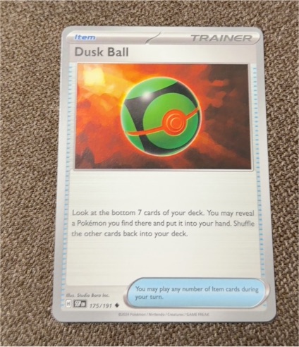2024 Pokémon Scarlet & Violet Surging Sparks #175 Dusk Ball — front