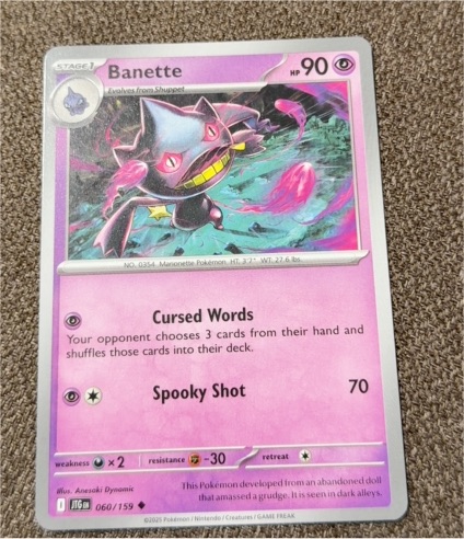 2025 Pokémon Journey Together #060 Banette — front