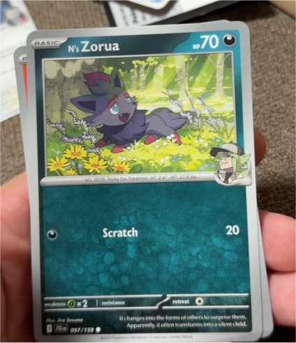 2023 Pokémon SV09: Journey Together #097 N's Zorua — front