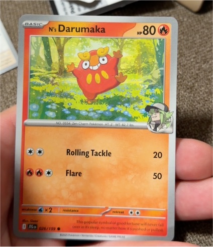 2025 Pokémon Journey Together #026 N's Darumaka — front