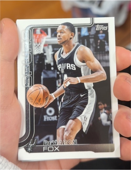 2025-26 Topps #196 De'Aaron Fox — front