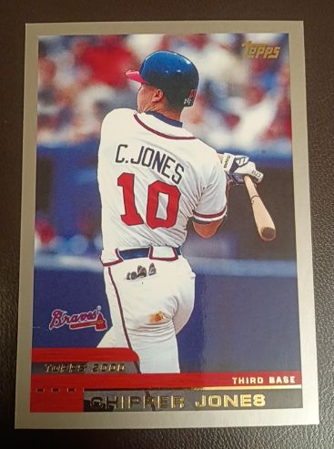 2000 Topps #180 Chipper Jones — front