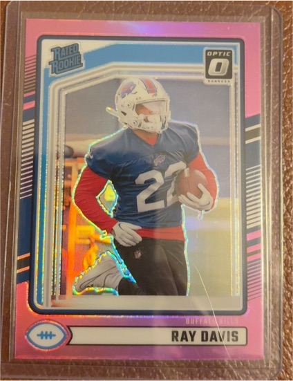 2024 Donruss Optic Rated Rookie Preview Pink #316 Ray Davis — front