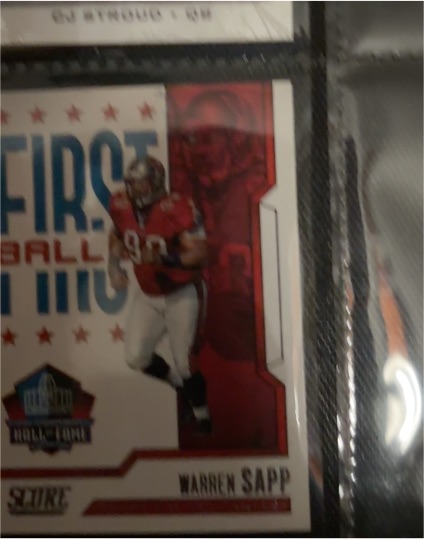 2023 Panini Score First Ballot #3 Warren Sapp — front