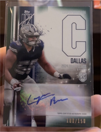 2024 Topps Signature Class #RCA-CBE Cooper Beebe Rookie Class Auto Variation — front