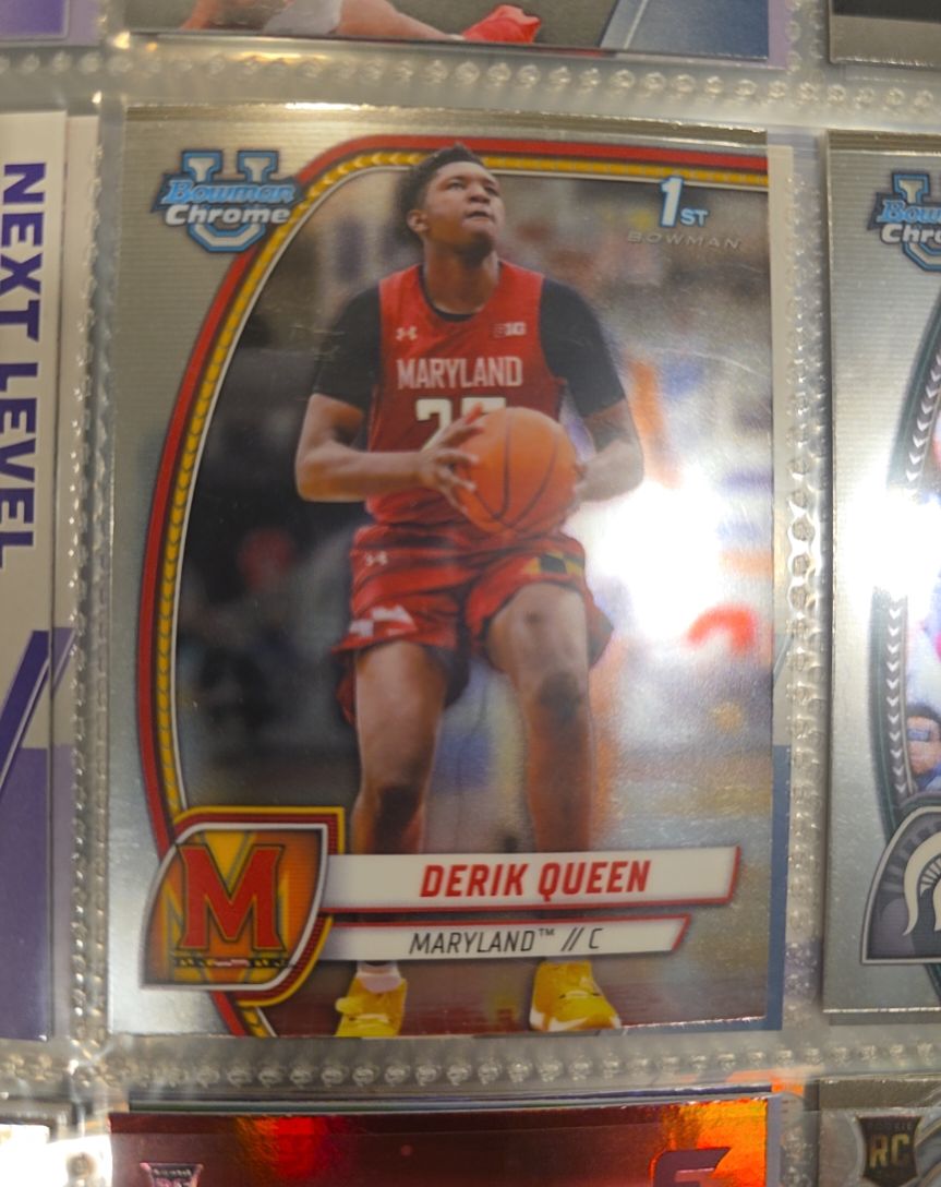 2024-25 Bowman Chrome University #19 Derik Queen — front