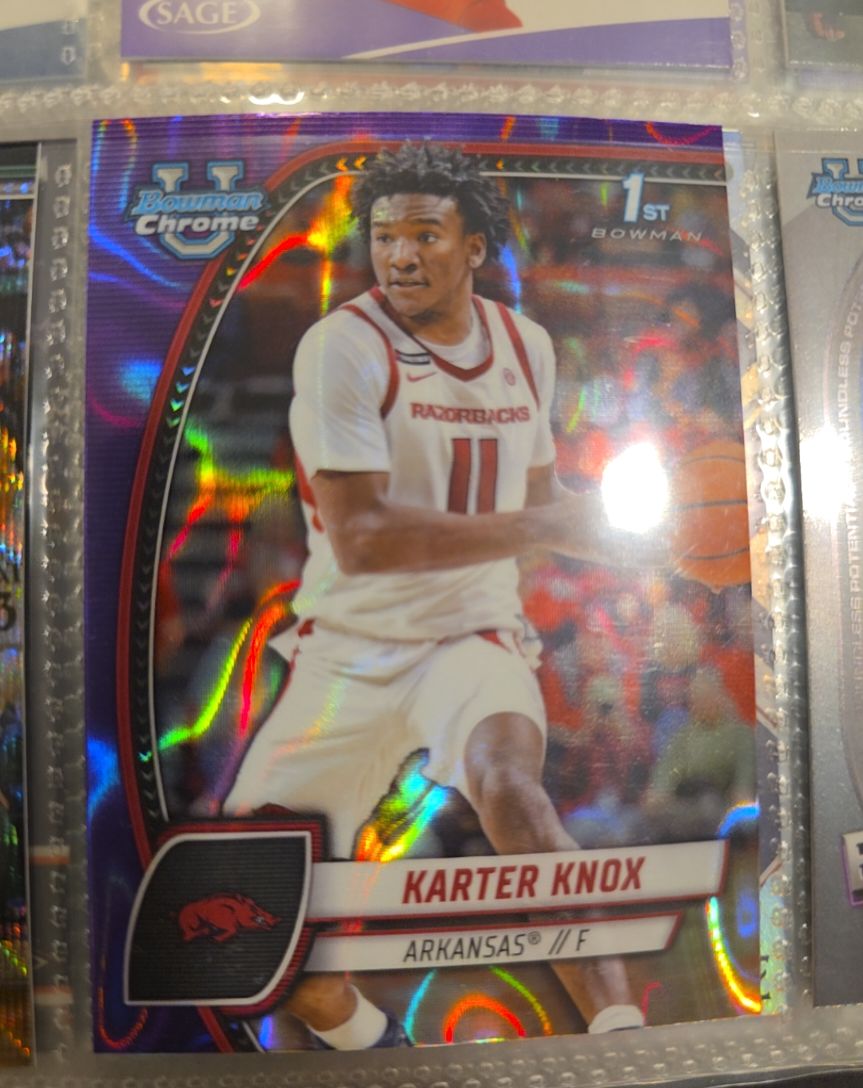 2024-25 Bowman Chrome University #41 Karter Knox — front