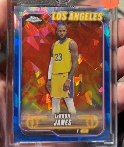 2024-25 Topps Chrome #22 LeBron James — front