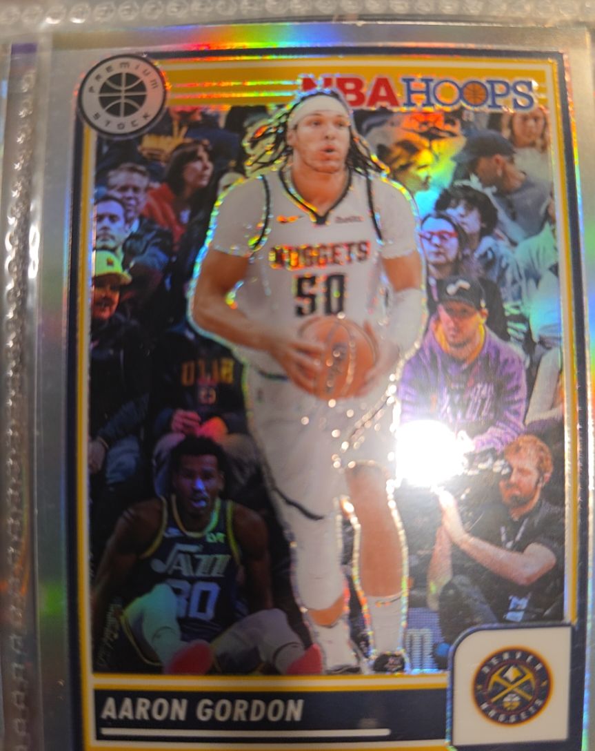 2023-24 Panini NBA Hoops Premium Stock #19 Aaron Gordon — front