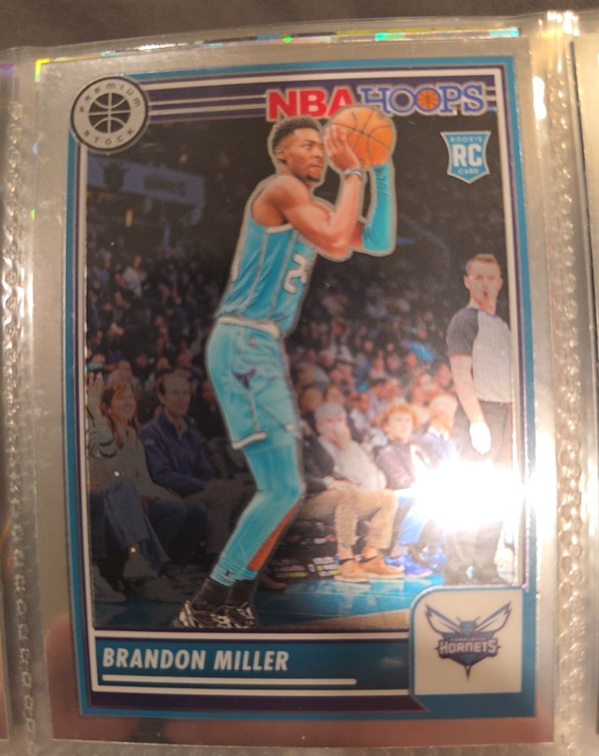 2023-24 Panini Hoops Premium Stock #245 Brandon Miller — front