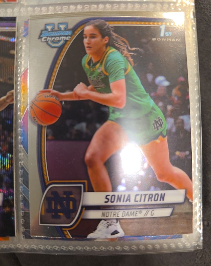 2024-25 Bowman University Chrome #64 Sonia Citron — front