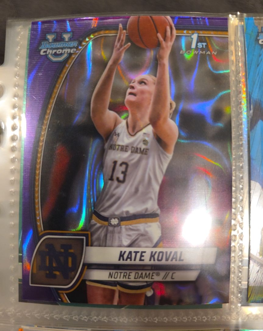 2024-25 Bowman University Chrome #42 Kate Koval — front