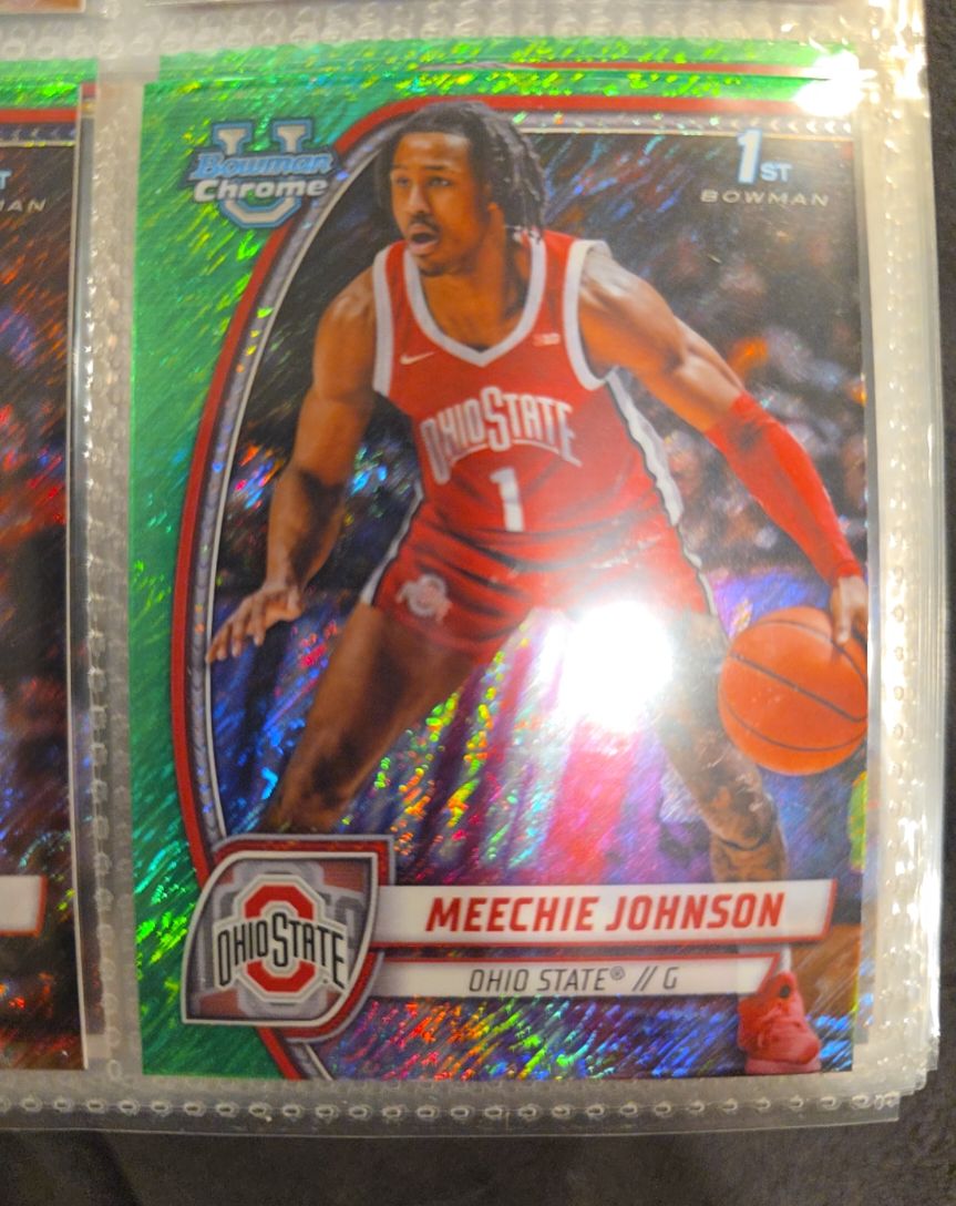 2024-25 Bowman University Chrome #54 Meechie Johnson — front