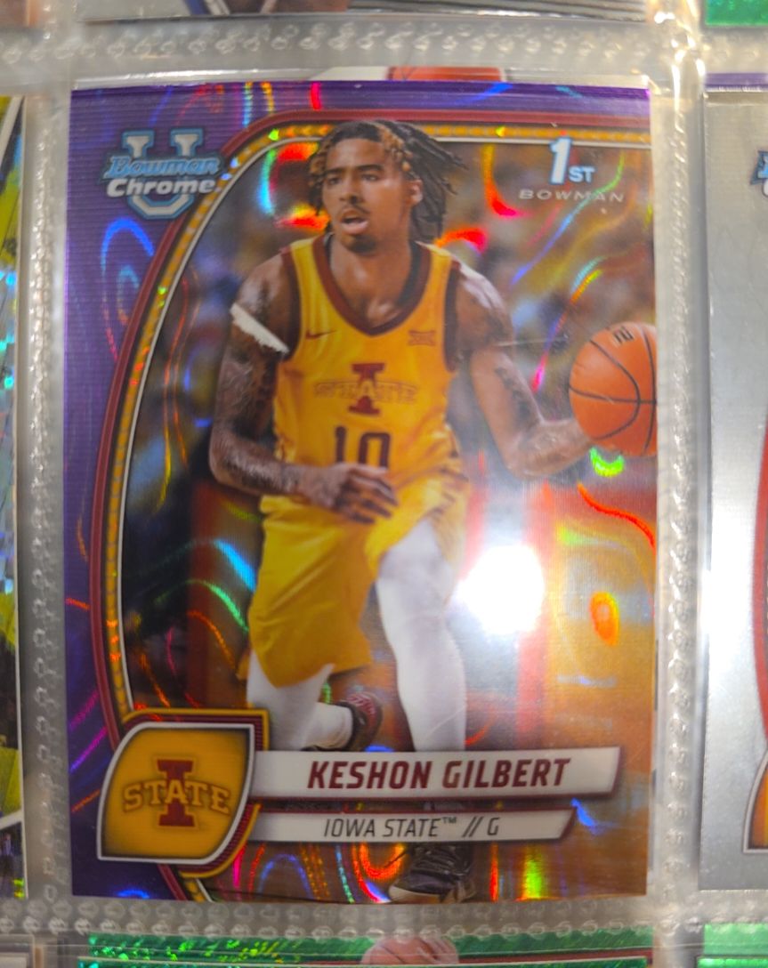2024-25 Bowman University Chrome #45 Keshon Gilbert — front