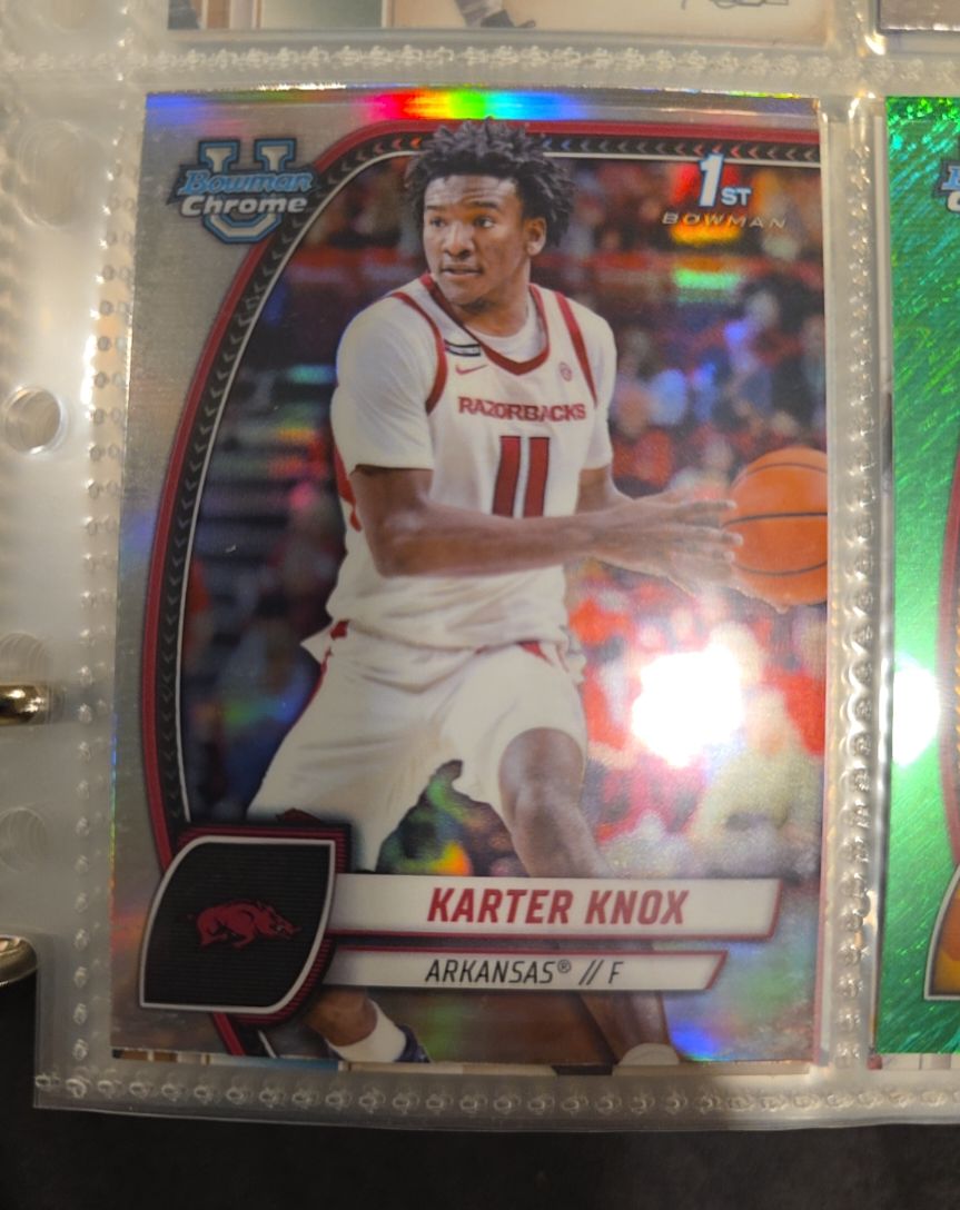2024-25 Bowman University Chrome #41 Karter Knox — front