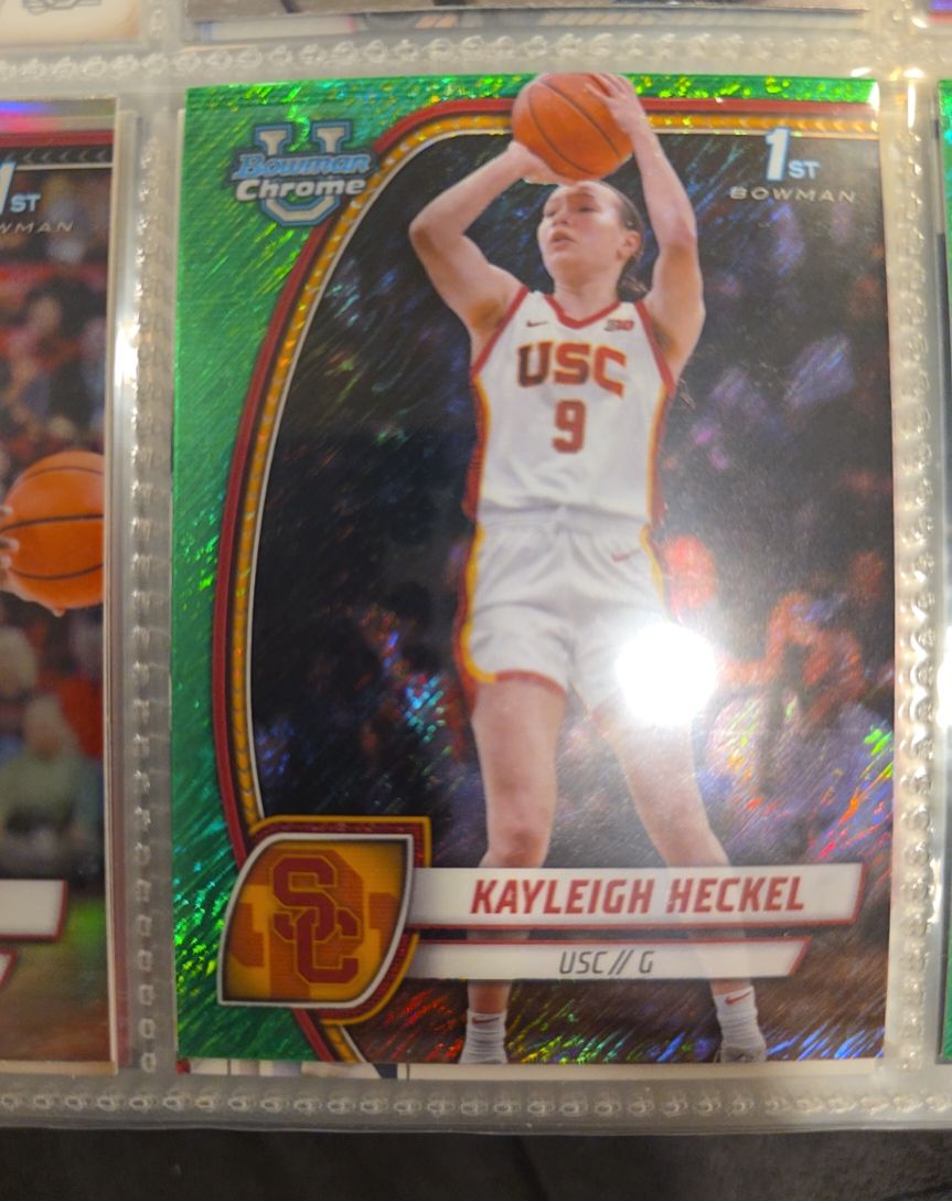2024-25 Bowman University Chrome #43 Kayleigh Heckel — front