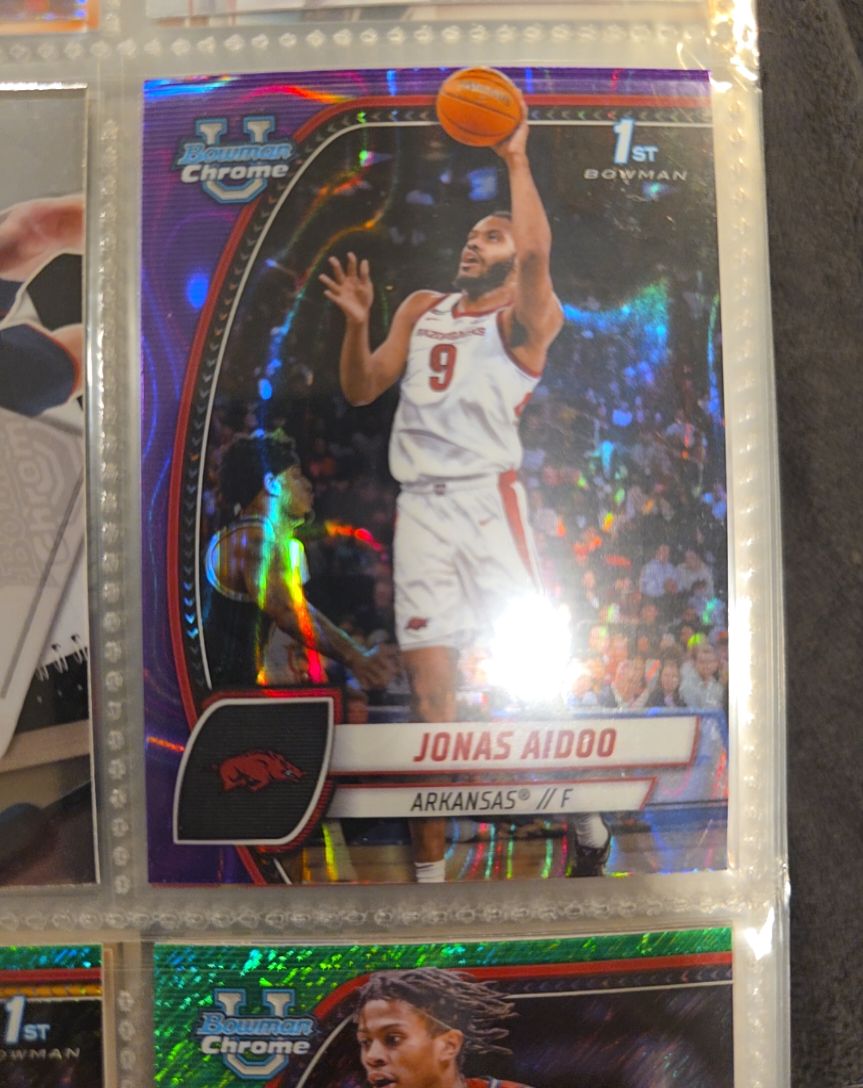 2024-25 Bowman University Chrome #32 Jonas Aidoo — front