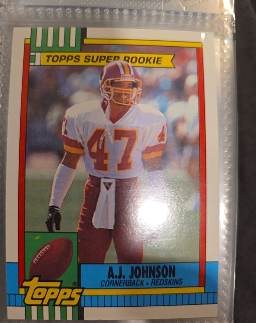 1990 Topps #124 A.J. Johnson — front