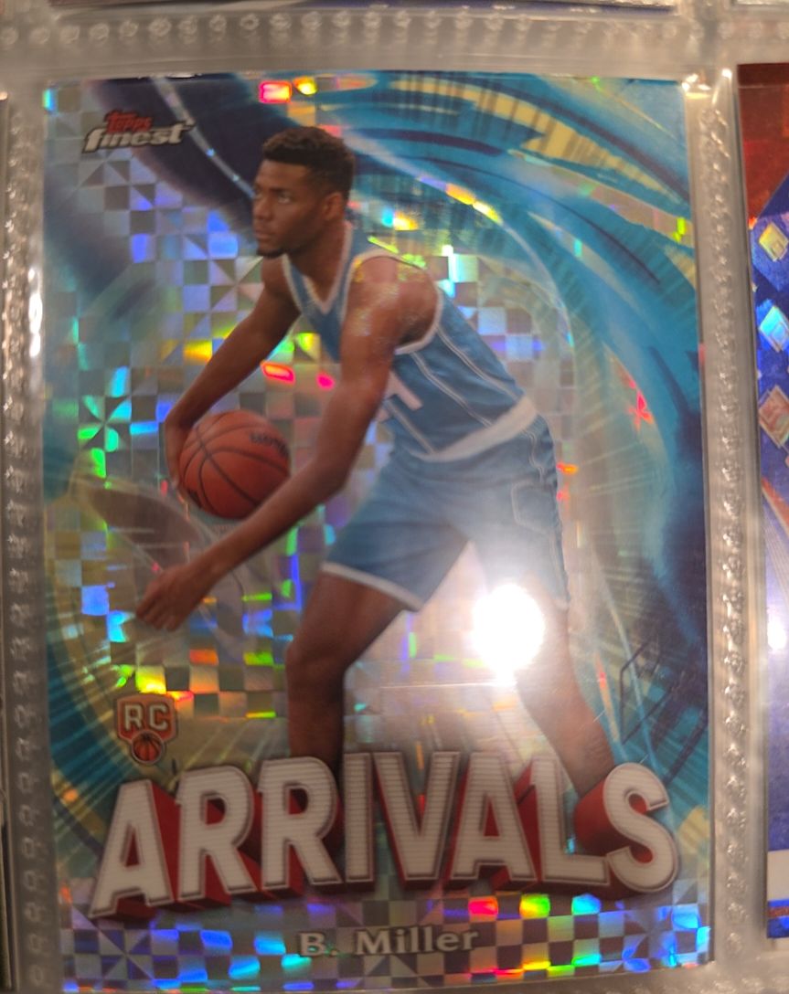 2023-24 Topps Finest #A-7 Brandon Miller Arrivals — front