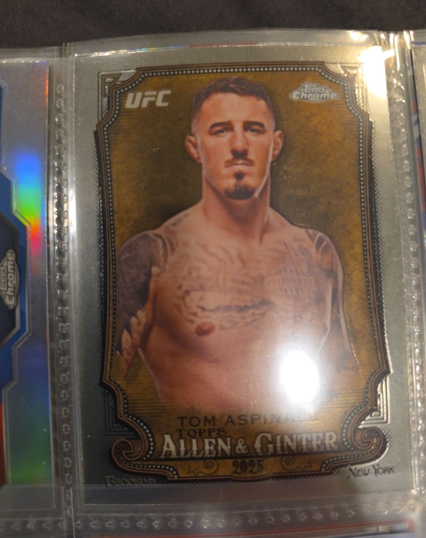 2025 Topps Chrome UFC Allen & Ginter #AAG-18 Tom Aspinall — front