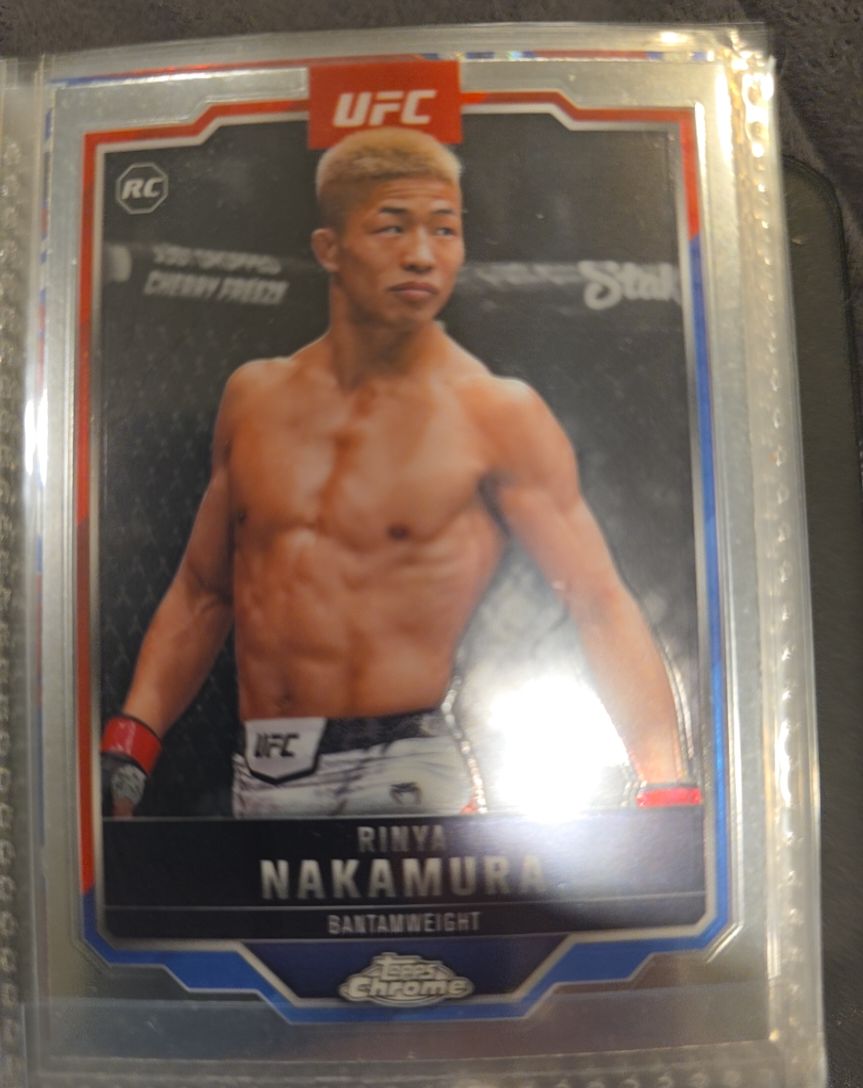 2025 Topps Chrome UFC #128 Rinya Nakamura — front