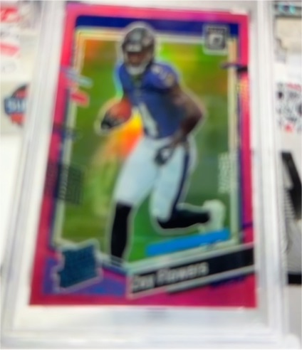 2023 Panini Donruss Optic Rated Rookie Purple Shock Prizm #210 Zay Flowers — front